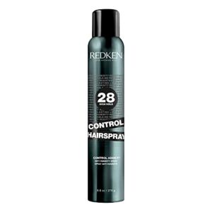 Redken Control Hairspray 28 | Extra High-Hold Hairspray | For All Hair Types | Provides Long-Lasting Anti-Frizz Protection | Humidity Resistance & Long-Lasting Style Memory | 24h Control | 9.8 Oz