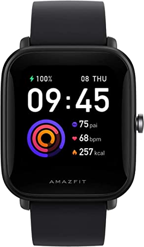 Amazfit Bip U Smart Watch Fitness Tracker for Men, 60+ Sports Modes, 9-Day Battery Life, Blood Oxygen Breathing Heart Rate Sleep Monitor, 5 ATM Water Resistant, for iPhone Android Phone (Black) | The Storepaperoomates Retail Market - Fast Affordable Shopping
