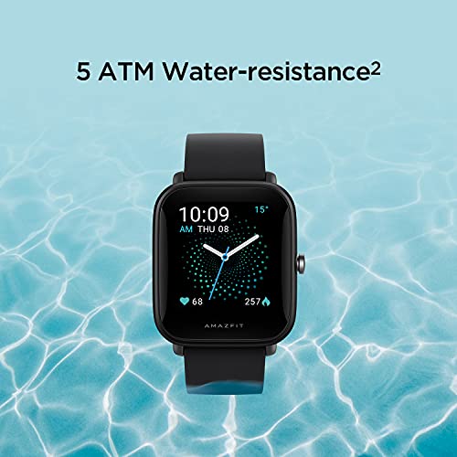 Amazfit Bip U Smart Watch Fitness Tracker for Men, 60+ Sports Modes, 9-Day Battery Life, Blood Oxygen Breathing Heart Rate Sleep Monitor, 5 ATM Water Resistant, for iPhone Android Phone (Black) | The Storepaperoomates Retail Market - Fast Affordable Shopping