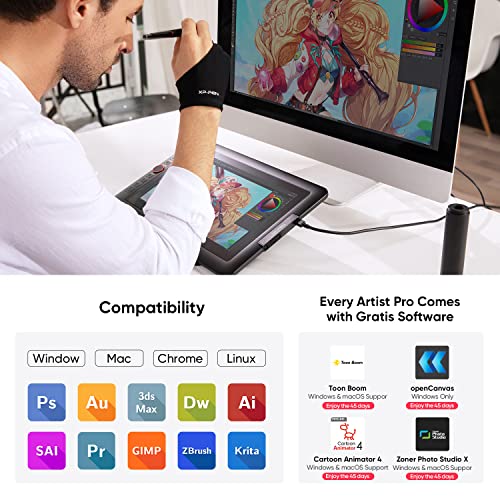 XPPen Artist13.3 Pro 13.3 Inch IPS Drawing Monitor Pen Display Full-Laminated Graphics Drawing Monitor with Tilt Function and 8 Shortcut Keys (8192 Levels Pen Pressure, 123% sRGB) | The Storepaperoomates Retail Market - Fast Affordable Shopping