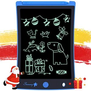 LCD Writing Tablet,Electronic Writing &Drawing Board Doodle Board,Sunany 8.5″ Handwriting Paper Drawing Tablet Gift for Kids and Adults at Home,School and Office (Blue)