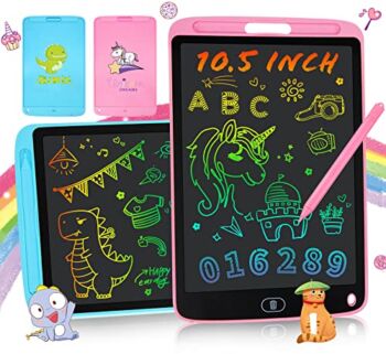 LCD Writing Tablet for Kids 2 Pack, Toddler Doodle Scribbler Board Kids Drawing Tablet, Learning Educational Toys Writing Pad Christmas Birthday Gifts for 2 3 4 5 6 7 8 Years Old Boys Girls 10.5 inch | The Storepaperoomates Retail Market - Fast Affordable Shopping