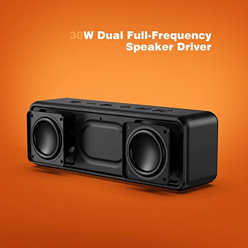 Raymate 【Upgrade】 Bluetooth Speakers, 30W IPX7 Waterproof Speaker Wireless Bluetooth-V5.0, HiFi Stereo Sound with DSP, 1000mins Playtime, Portable Speaker for Home, Outdoor, Party | The Storepaperoomates Retail Market - Fast Affordable Shopping