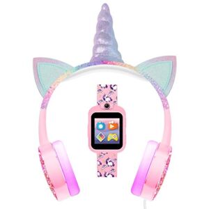 PlayZoom 2 Kids Smartwatch & Headphones – Video Camera Selfies STEM Learning Educational Fun Games, MP3 Music Player Audio Books Touch Screen Sports Digital Watch Gift for Kids Toddlers Boys Girls