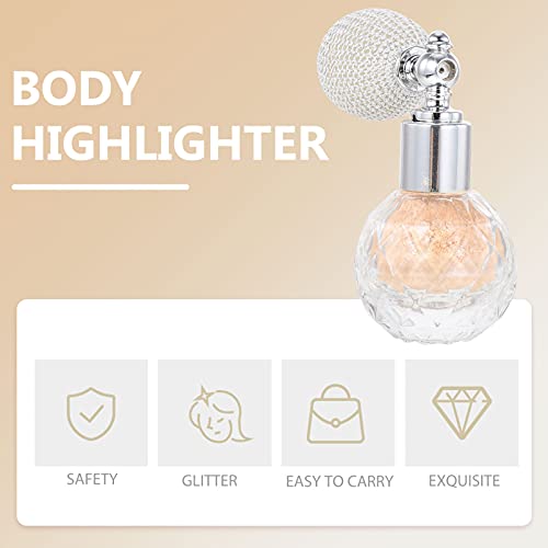 Lurrose Glitter Powder Spray Women Makeup Body Hair Highlighter Sprayer Shimmer Sparkle Powder Makeup Spray for Hair Face Body Nails Cosmetic Champagne Gold | The Storepaperoomates Retail Market - Fast Affordable Shopping