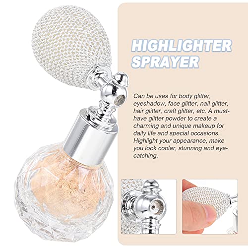 Lurrose Glitter Powder Spray Women Makeup Body Hair Highlighter Sprayer Shimmer Sparkle Powder Makeup Spray for Hair Face Body Nails Cosmetic Champagne Gold | The Storepaperoomates Retail Market - Fast Affordable Shopping