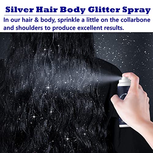 2022 Body Glitter Body Spray for Women – [60ML] – Fairy Body Glitter Spray for Hair and Body – Glitter Hairspray for Club, Prom, Party, Photoshoot, etc. (2PCS) | The Storepaperoomates Retail Market - Fast Affordable Shopping