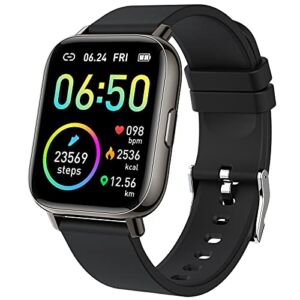 Smart Watch 2021 Ver. Watches for Men Women, Fitness Tracker 1.69″ Touch Screen Smartwatch Fitness Watch Heart Rate Monitor, IP68 Waterproof Pedometer Activity Tracker Sleep Monitor for Android iPhone