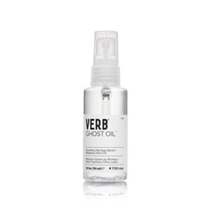 VERB Ghost Oil – Vegan Weightless Hair Oil – Lightweight Hair Oil – Revitalizing Hair Treatment Oil Nourishes and Promotes Shiny Hair – Paraben Free, Sulfate Free Smoothing Oil, 2 fl oz