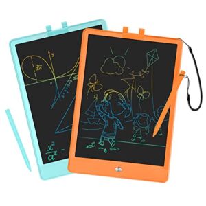 PYTTUR 2 Pack LCD Writing Tablet for Kids 10 Inch Colorful Doodle Board Drawing Pad for Kids Learning Educational Toy Gift for 3 4 5 6 7 8 Year Old Girls Boys Toddlers