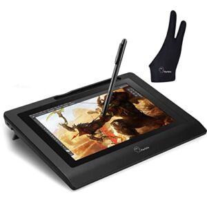 Parblo Coast10 10.1″ Digital Pen Tablet Display Drawing Monitor 10.1 Inch with Cordless and Battery-Free Pen+ 4ports USB3.0 Hub+ Glove