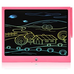 LCD Writing Tablet for Kids, 15 Inch Colorful Electronic Doodle Board for Kids Age 3+ Toys Christmas Birthday Erasable Drawing Tablet Toddler Learning Toys