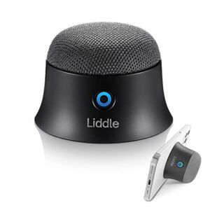 Liddle Speaker Magnetic Small Bluetooth Speaker Support MagSafe for iPhone 12/13/14, Wall Mountable Mini Bluetooth Speaker for Golf Cart, Magnetic Attach to Anywhere, True Wireless Speaker (Black)