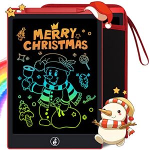 11-Inch LCD Writing Tablet, Electronic Colorful Screen Drawing Erase Board Doodle Board Writing Pad Gifts for Toddlers, Kids and Adults with Protective Sleeve (red)