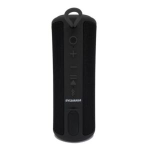 Sylvania 8″ Premium Rugged Water Resistant Bluetooth Speaker 360° Sound, Stealth Black, SP1043