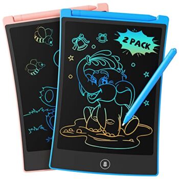 TEKFUN Kids Toys, 2Pcs LCD Writing Tablet with 4 Stylus, 8.5in Erasable Doodle Board Mess Free Drawing Pad for Kids, Car Trip Educational Toys Birthday Christmas Gift for 3 4 5 6 7 Girls Boys | The Storepaperoomates Retail Market - Fast Affordable Shopping