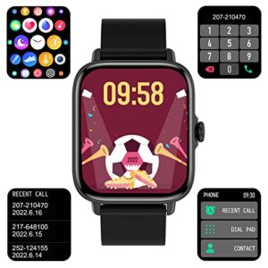 Choiknbo Smart Watch Make/Answer Call for Android iOS Phones 1.7” Fitness Tracker with Heart Rate Blood Pressure SpO2 Sleep Monitor IP67 Bluetooth Receive SMS Messages Sport Step Activity Trackers
