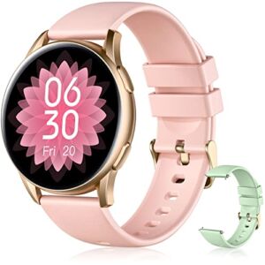 Dirrelo Smart Watches for Women, 2022 Smart Watch Compatible with iPhone Samsung Android Phones, IP68 Waterproof Smartwatch with Blood Oxygen /Heart Rate Monitor /Sleep Tracker, Pink & Mint Green