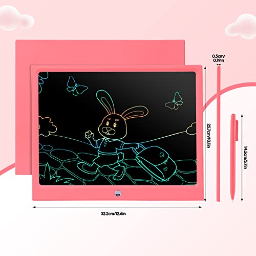 LCD Writing Tablet, Electronic Writing Drawing Colorful Screen Magnetic Doodle Board, EooCoo 15″ Handwriting Drawing Tablet Gifts for 3 4 5 6 7 Years Old Kids and Adults at Home, School, Office, Pink | The Storepaperoomates Retail Market - Fast Affordable Shopping