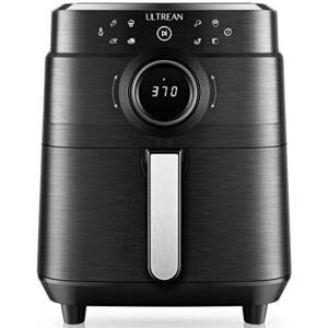 Ultrean Air Fryer, XL 6 Quart 8-in-1 Electric Hot Air Fryer Oven Oilless Cooker, Large Family Size LED Touch Control Panel and Nonstick Basket, UL Cer