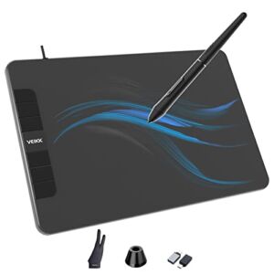 VEIKK VK640 Drawing Tablet 6 x4 inch OSU Tablet with Battery-Free Stylus for Android,Windows and Mac OS,Support Tilt Function(8192 Level Pressure)