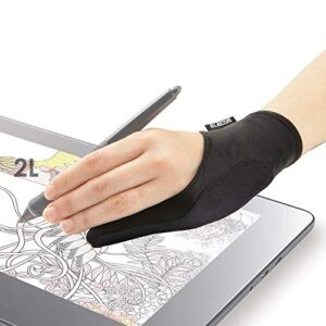ELECOM Artist Gloves for Drawing Tablet for Left Hand or Right Hand with 1fingers 3.4inch – 3.5inch TB-GV32LBK