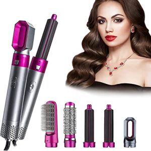 5 in 1 Hair Dryer Brush, Detachable Multifunctional Dryer Styling Tool, Negative Ionic Blow Dryer & Volumizer Styler Hot Air Brush, Curling Iron Dual-Purpose Styling Brush for All Hairstyle ( Color :