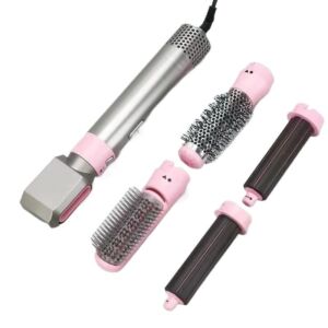 5 In 1 Hair Dryer Hot Air Brush Styler,Automatic Curling Iron, Curling And Straightening Dual Purpose,Hair Styling Brush, Electric Hair Dryer,Detachable Hair Styler Electric Hair Dryer Brush Rotatable