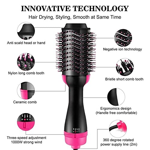Hair Straightening Brush – 3 in1 Hair Dryer and Hot Air Brush, Professional Bl Electric Comb Straightener | The Storepaperoomates Retail Market - Fast Affordable Shopping
