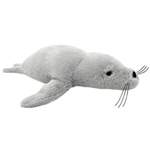 Weighted Plush Animals, 23.6” 1.8lbs Seal Plush Weighted Plush Animals, Soft Weighted Plush Animals for Anxiety (Gray, 23.6”)