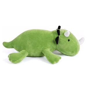 Weighted Dinosaur Plush 1.6lbs Christmas Decorations Toy16 Stuffed Animals Weighted Dinosaur Plush for Anxiety and Kids (Green Dino)