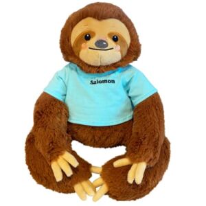 Weighted Stuffed Animal Heating Pad – Weighted Plush Sloth – Unscented Microwavable Stuffed Animal – Heatable Stuffed Animals – Sloth Gifts for Kids and Adults – Salomon Sloth