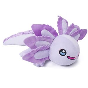 Axolotl Weighted Plush,25″ 1.7lbs Cute Stuffed Axolotl Weighted Plush Animal Axolotl Pillow Unique Plush Gift Collection for Kids (Purple, 25.5in)
