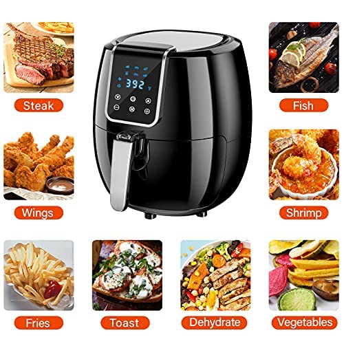 6-in-1 Air Fryer, 7 Quart Smart Electric Hot Airfryer Oven Oilless Cooker, 1800W Large Capacity Multifunction Health fryer with LCD Digital Screen and Nonstick Frying Pot, ETL/UL Certified | The Storepaperoomates Retail Market - Fast Affordable Shopping