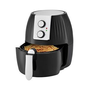 Antarctic Star Electric Air Fryer Oven Cooker with Temperature Control 5 Quart ETL Certified 360°Rapid Air Heating Circulation Non-Stick Fry Basket Recipe Guide + Auto Shut Off Feature Designed for Household Use Cook French Fries Chips Pizza Beef Pork Bla