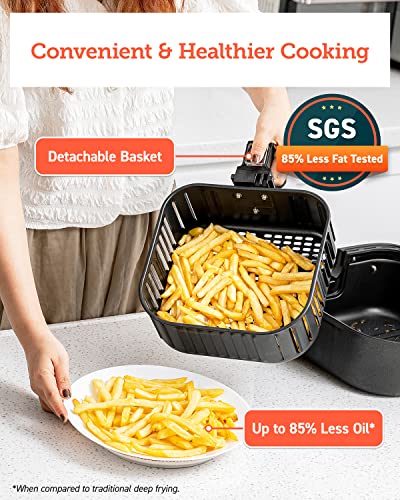 COSORI Pro Gen 2 Air Fryer 5.8QT, Upgraded Version with Stable Performance & Sleek New Look, 13 One Touch Functions, 100 Paper & 1100 Online Recipes, Dishwasher-Safe Detachable Square Basket, Black | The Storepaperoomates Retail Market - Fast Affordable Shopping