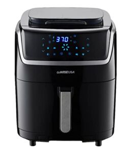 GoWISE USA 7-Quart Steam Air Fryer – with Touchscreen Display with 8 cooking presets + 100 Recipes