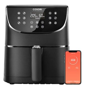 COSORI Smart WiFi Air Fryer 5.5L 100 Recipes, Chip Fryers for Home Use, Alexa Voice Control, Digital Touchscreen with 11 Cooking Presets ,Keep Warm, Preheat & Shake Remind, 1700W | The Storepaperoomates Retail Market - Fast Affordable Shopping