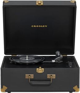 Crosley CR6253B-BK Anthology Vintage 3-Speed Bluetooth in/Out Suitcase Turntable, Black