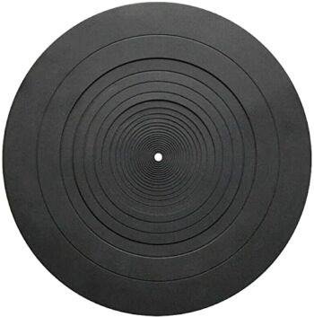 Turntable Platter Mat 12 inch – Audiophile Grade Black Rubber Silicone Design Universal Anti Static Turntable LP Slipmat for All LP Vinyl Record Players | The Storepaperoomates Retail Market - Fast Affordable Shopping