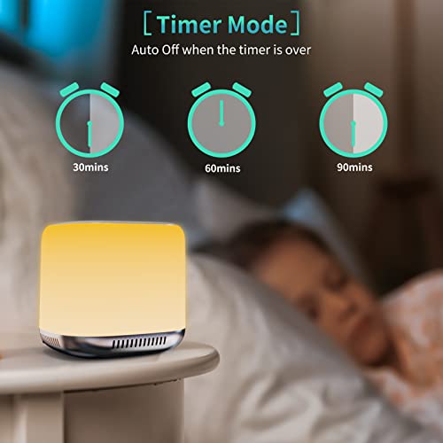 White Noise Machine, Wakotone Sound Machine for Baby Adults Kids Sleeping, 34 Natural Soothing Sounds, 7-Color Night Lights, Timer & Memory Feature, Portable Sleep Noise Maker for Home, Office, Travel | The Storepaperoomates Retail Market - Fast Affordable Shopping