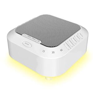 Sound Machine Portable White Noise Machine for Adults Baby Sleep Sounds with 28 Soothing Sounds and Night Lights with Sleep Timer, Fan, Ocean, Brook, Rain Sounds Lullabies USB Rechargeable