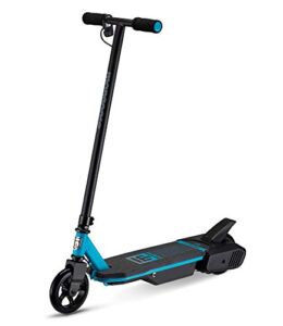 Mongoose React Electric Kids Scooter, Boys & Girls Ages 8+, Max Rider Weight Up to 175lbs, Varying Max Speed, Aluminum Handlebars and Frame, Rear Foot Brake, Battery and Charger Included, E1