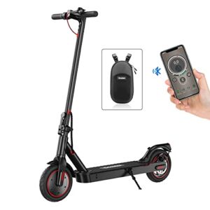 iScooter i9 Electric Scooter, 8.5” Pneumatic Tires, Max 15 MPH, 12-15 Miles Range, 350W Motor Scooter Electric with Dual Braking for Adults and Teenagers with APP