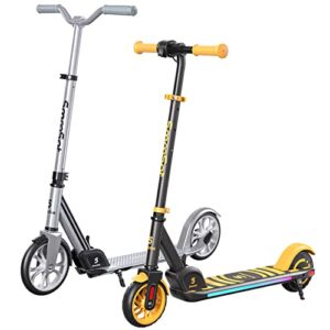 SmooSat E9 Apex Yellow and S8 Silver Electric Scooter for Kids