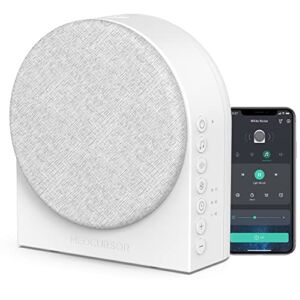 Smart White Noise Machine – Medcursor Sleep Sound Machine with App Control, 39 HiFi Soothing Sounds, Adjustable Night Light, Sleep Timer Therapy for Adults & Baby, Plug-in Noise Maker, No AC Adapter