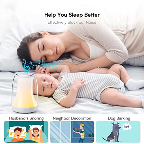 White Noise Machine, Sound Machine for Baby Adults Features Night Light, High-fidelity Soothing Sounds Therapy for Sleeping Aid, Customized Favorites, APP Remote Control, Timer, Schedule Sleep Routine | The Storepaperoomates Retail Market - Fast Affordable Shopping