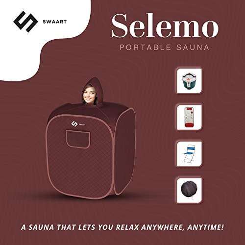 Selemo Portable Personal Sauna with Steamer for Home – Sauna Machine – Machine Tent with Steam Generator Foldable Chair | The Storepaperoomates Retail Market - Fast Affordable Shopping
