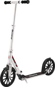 Razor A6 Kick Scooter for Kids Ages 8+ – Extra-Tall Handlebars & Longer Deck, 10″ Urethane Wheels, Anti-Rattle Technology, For Riders Up to 220 lbs