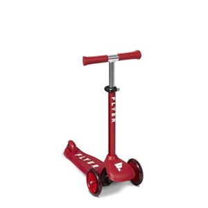 Flyer Glider Jr., EZ Steer Toddler Scooter, Red, for Kids Ages 2-5 Years Old
